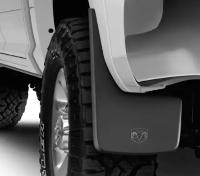 Rear Heavy Duty Rubber Splash Guards For Vehicles With Fender Flares thumbnail 6