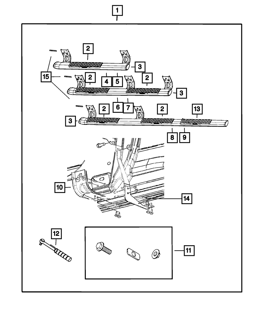 Tubular Side Step Kit thumbnail 3