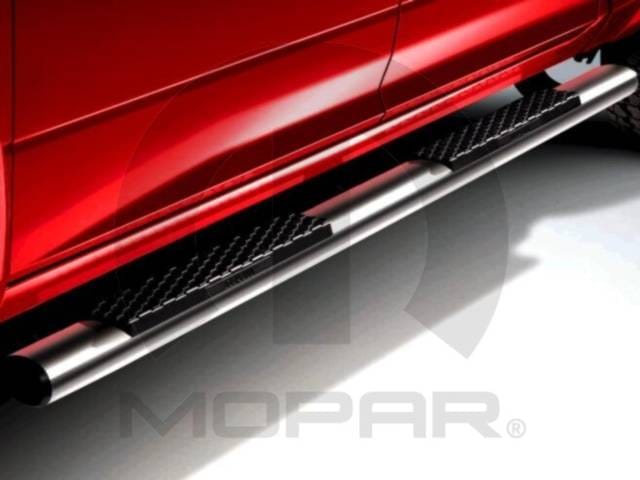 Tubular Side Step - Cab Length Chrome Aluminum For Crew Cab