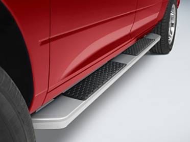 Aluminum Running Boards In Silver For Quad Cab