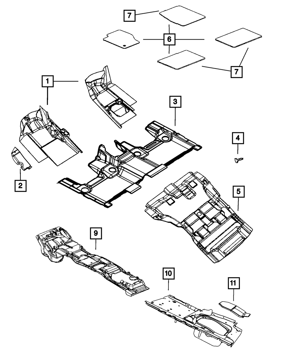 Mopar All-Weather Floor Mat Kit thumbnail 8