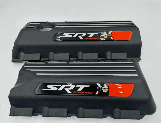Challenger Charger Durango Engine Half Covers Powered By SRT 2 Pcs Orange