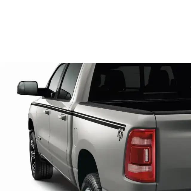 Black Bodyside Graphic - Crew Cab With 5' 7" Bed