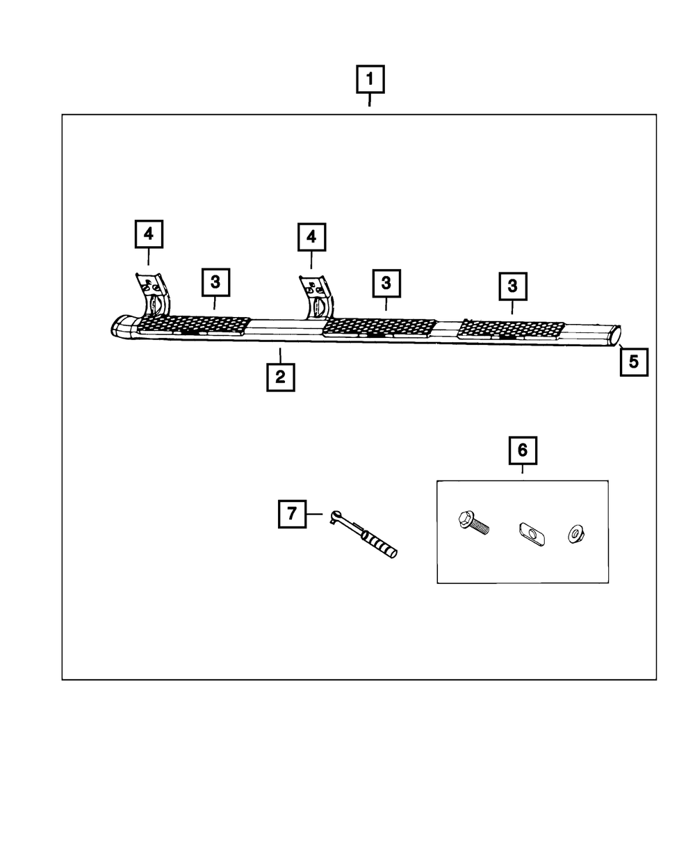 Stainless Steel, Wheel-To-Wheel Tubular Side Steps For Regular Cab With 6.4` Bed thumbnail 8