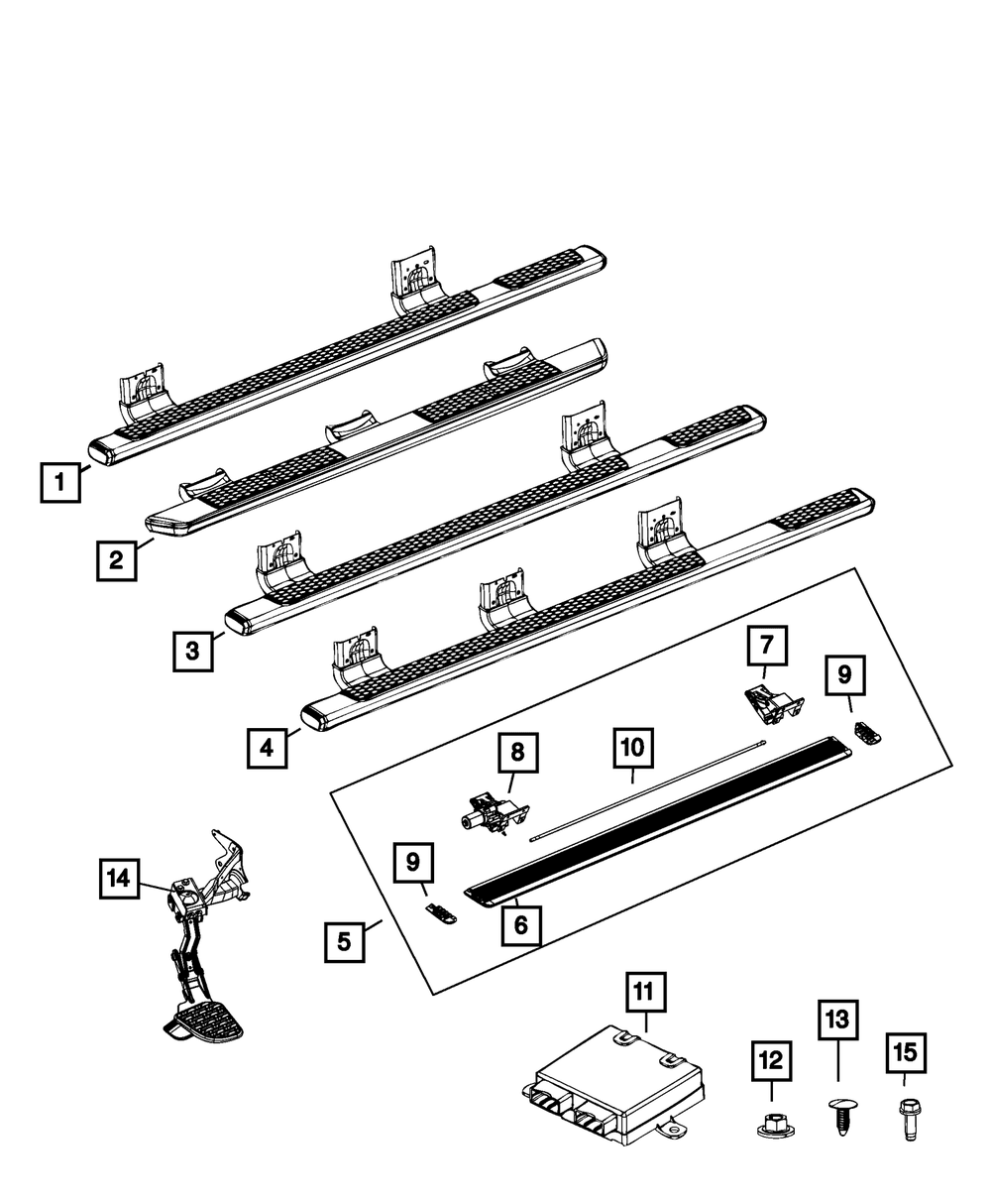 Mopar Rear Bed Step Kit thumbnail 12