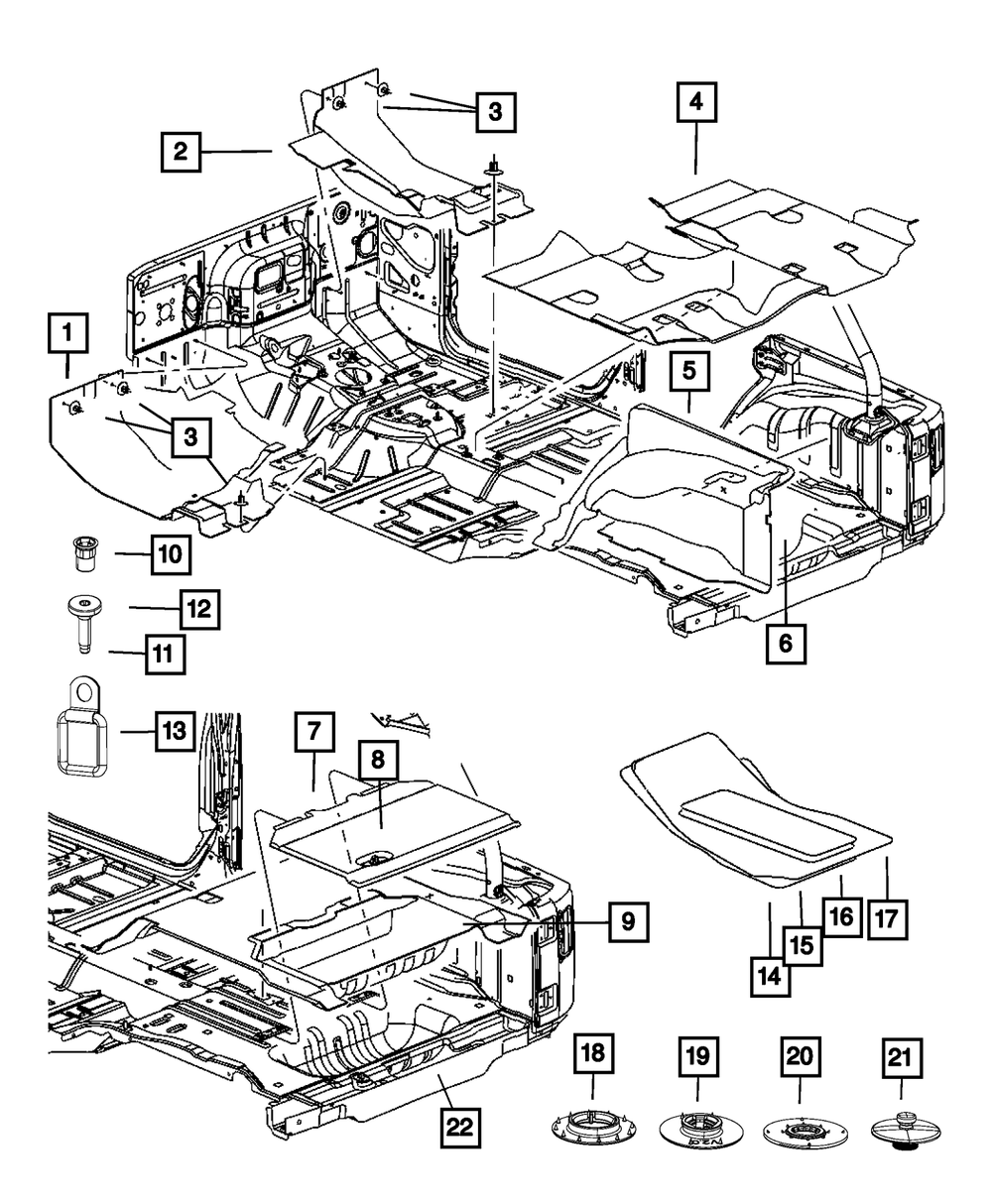 Mopar All-Weather Floor Mat Kit thumbnail 5
