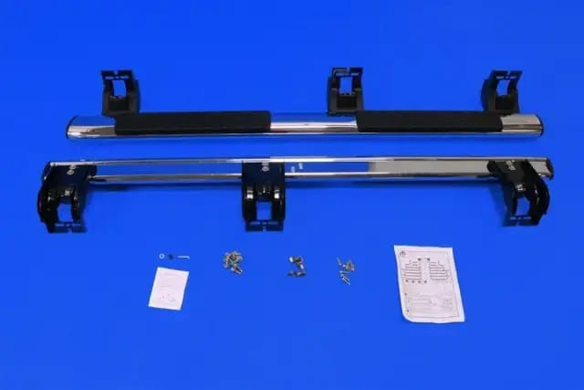 Tubular Side Steps Chrome Aluminum Cab Length For Quad Cab thumbnail 5