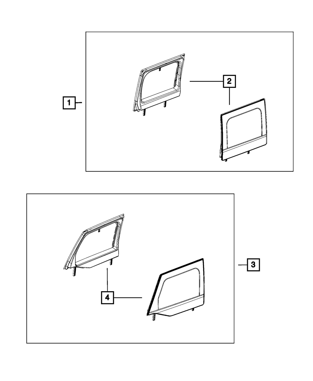 Door Kits, Exterior Half Doors (Front Set) thumbnail 2