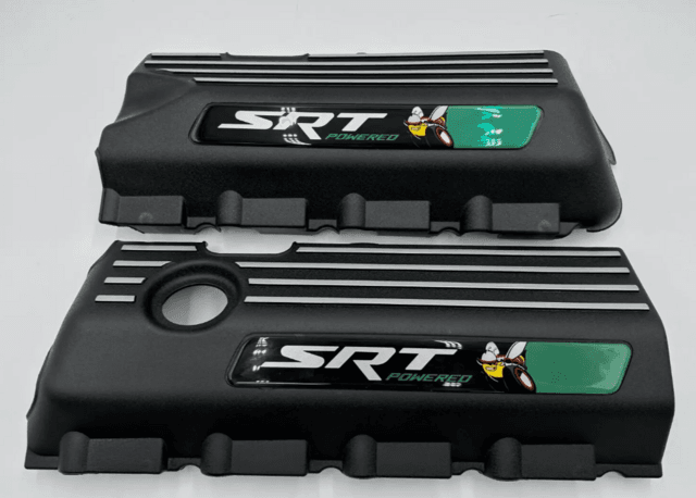Challenger Charger Durango Engine Half Covers Powered By SRT 2 Pcs F8