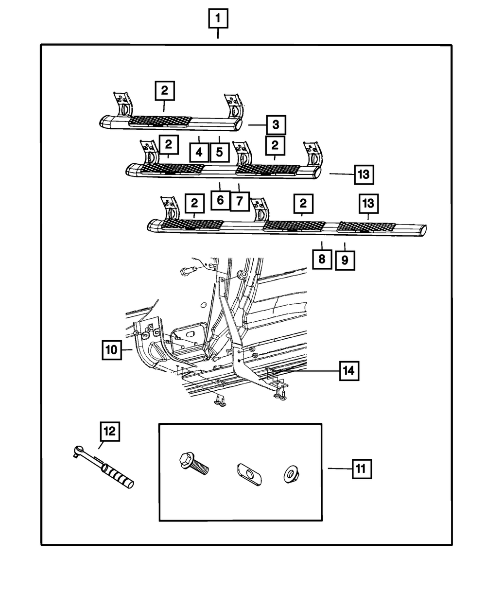 Tubular Side Step Kit thumbnail 3