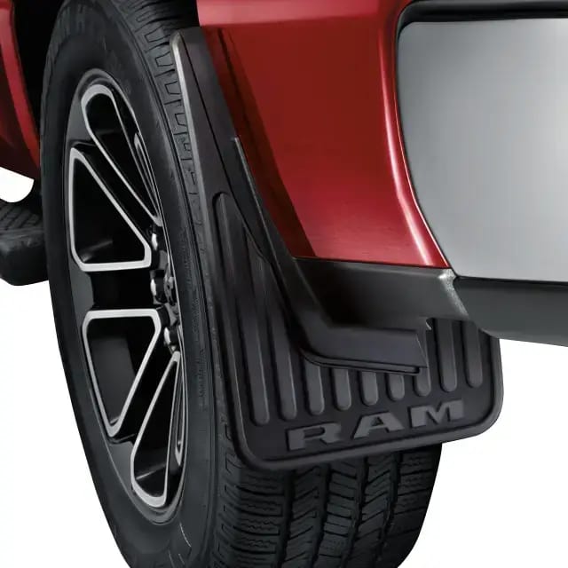 Heavy Duty Rubber Splash Guards, Front For Vehicles With Production Fender Flares