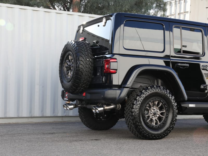 aFe Vulcan Series 2.5in 304SS Cat-Back Exhaust 2021+ Jeep Wrangler 392 6.4L w/ Polished Tips thumbnail 3