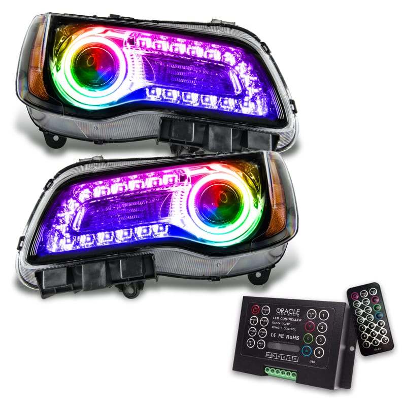 Oracle 11-14 Chrysler 300C SMD HL - Black - NON HID - DRL - w/ 2.0 Controller