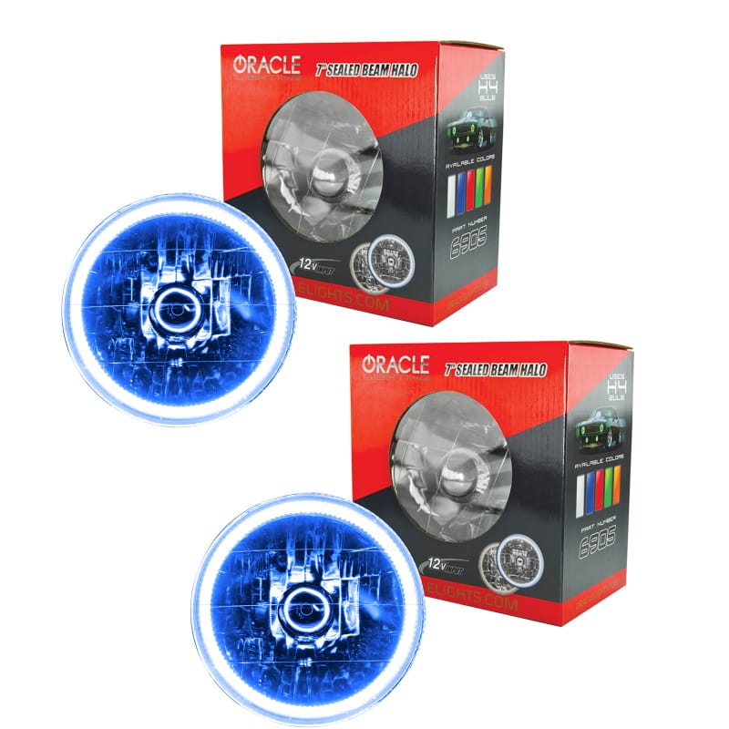 Oracle Lighting 97-06 Jeep Wrangler TJ Pre-Assembled LED Halo Headlights thumbnail 2