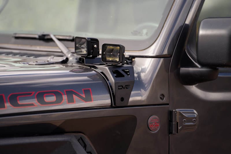 DV8 Offroad 18-22 Jeep Gladiator JT Cowl Light Bar Bracket thumbnail 7