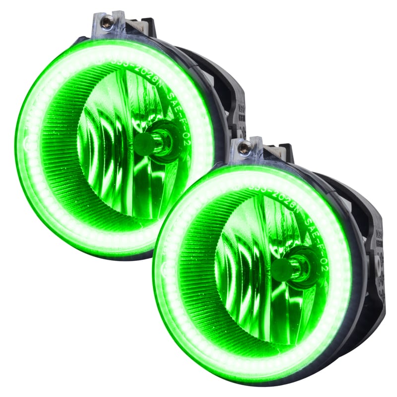 Oracle 05-14 Dodge Charger LED Waterproof Fog Halo Kit - Green thumbnail 2