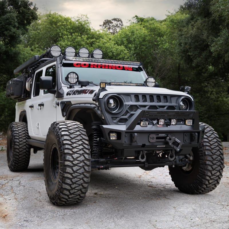 Go Rhino Universal Blackout Combo Series 50in Double Row LED Light Bar w/ Amber Lighting - Black thumbnail 6