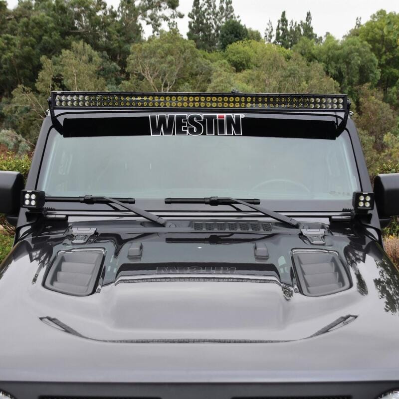 Westin 18-19 Jeep Wrangler Pillar LED Light Mount - Textured Black thumbnail 3