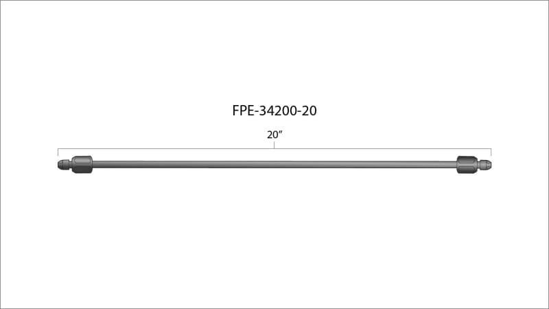 Fleece Performance 20in High Pressure Fuel Line (8mm x 3.5mm Line, M14x1.5 Nuts) thumbnail 3