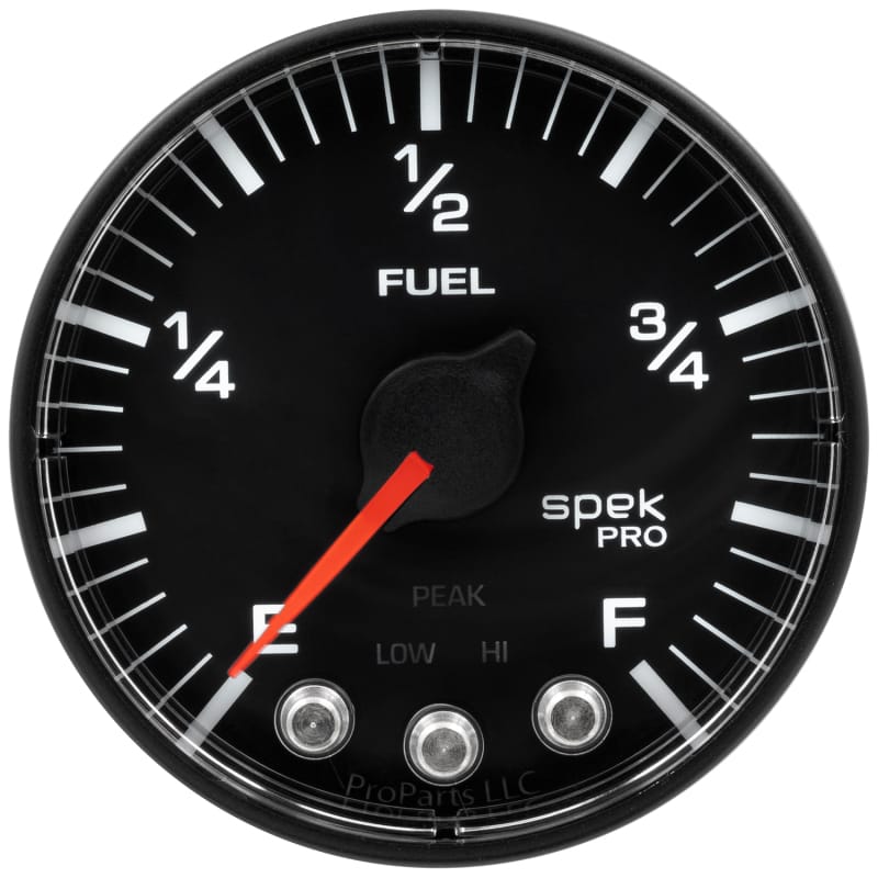 Autometer Spek-Pro Gauge Fuel Level 2 1/16in 0-270 Programmable Blk/Blk - P312328 thumbnail 3