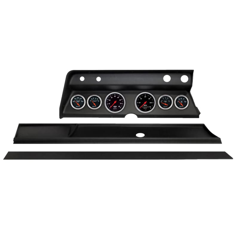 Autometer Designer Black Direct Fit Dash Kit 1967 Chevy Chevelle (2 x 3-3/8in. / 4 x 2-1/16in.)