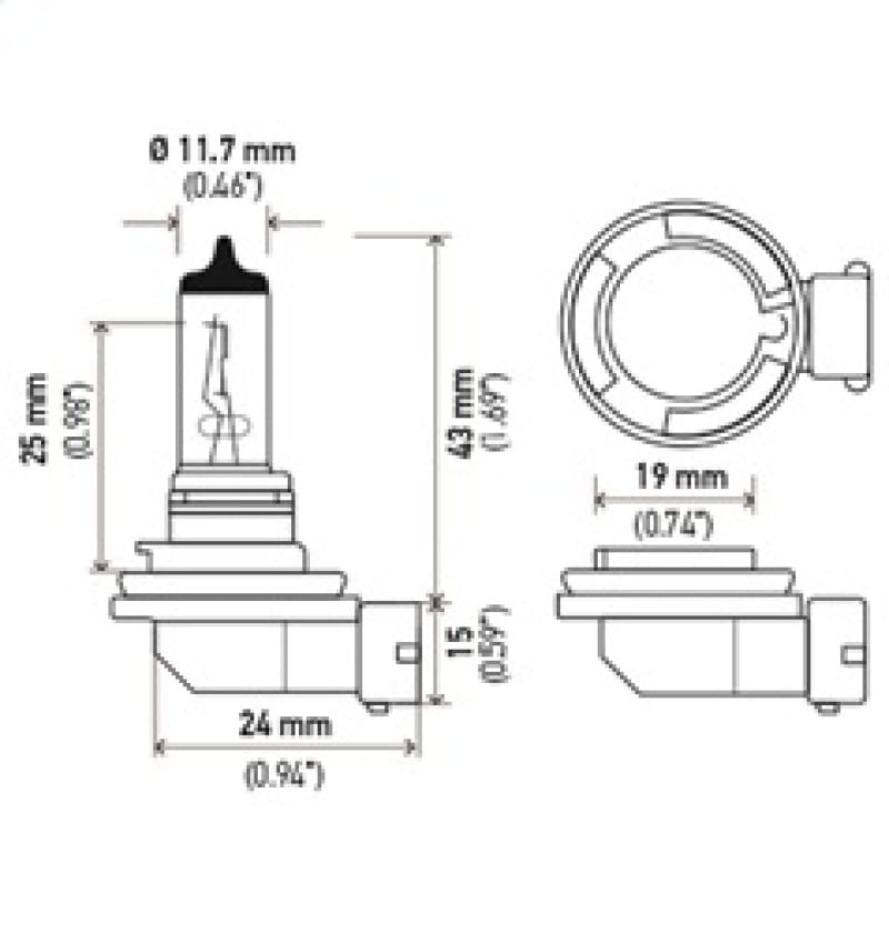 HELLA Optilux Xenon Bulb - H71071032 thumbnail 3