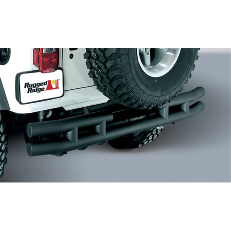 Rugged Ridge 3in Double Tube Rear Bumper 55-86 CJ - 11571.01