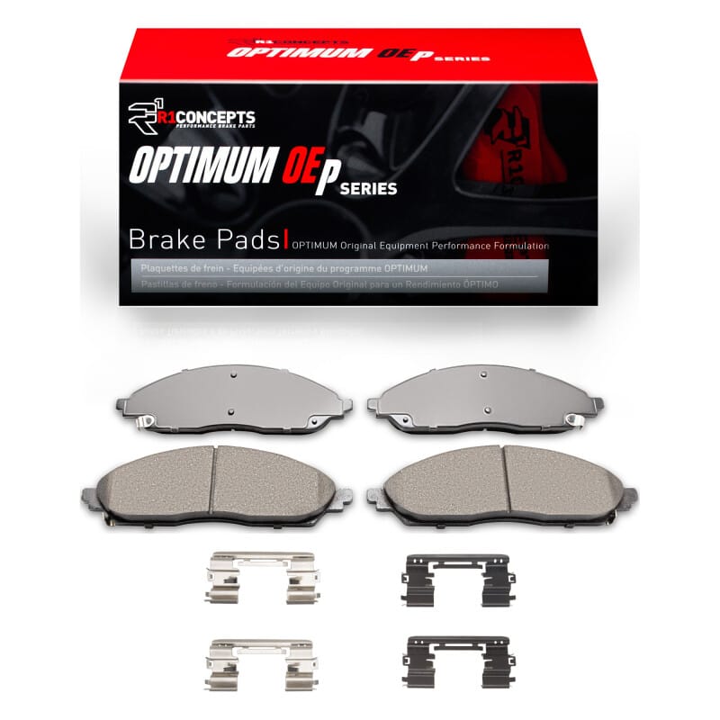 R1 2020-2025 Chrysler Pacifica Front R1 Optimum OE Pads & Hardware Kit