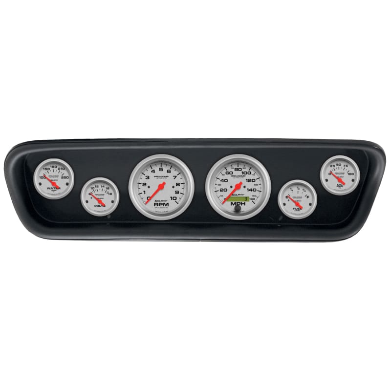 Autometer Direct Fit 5 Piece Dash Kit 64-65 Ford Mustang (3 3/8in & 2 1/16in x 4) - Ultra-Lite