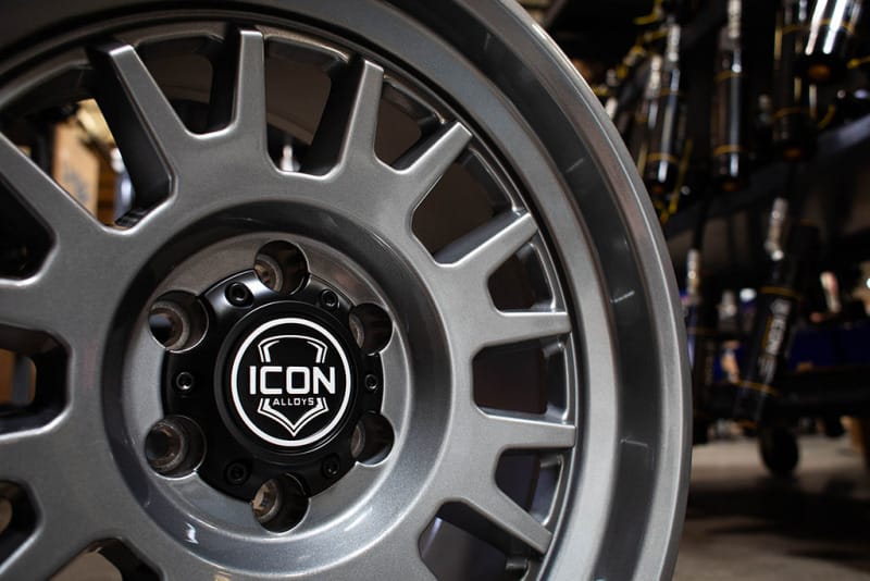 ICON Anza 17x8.5 5x5 -6mm Offset 4.5in BS 71.5mm Hub Bore Gun Metal Wheel thumbnail 4