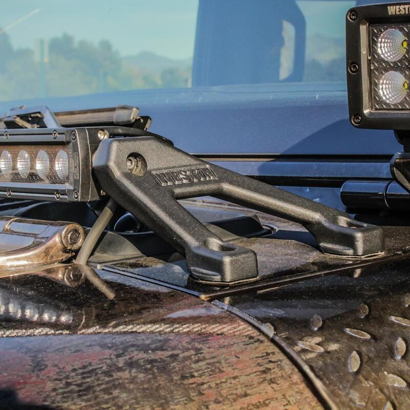 Westin 18-20 Jeep Wrangler / 2020 Gladiator LED Cowl Mount - Textured Black thumbnail 3