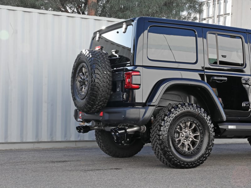 aFe Vulcan Series 2.5in 304SS Cat-Back Exhaust 2021+ Jeep Wrangler 392 6.4L w/ Black Tips thumbnail 3