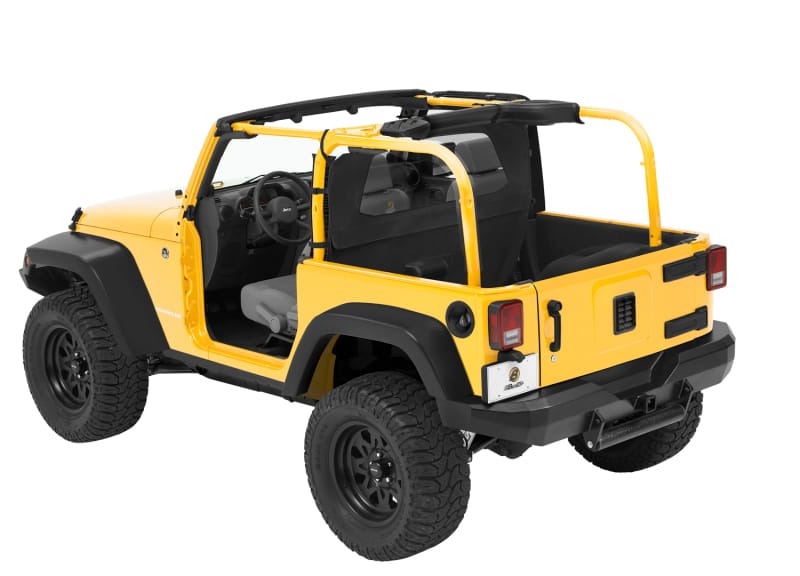 Bestop 07-18 Jeep Wrangler JK 2-Door Windjammer (Black Diamond)