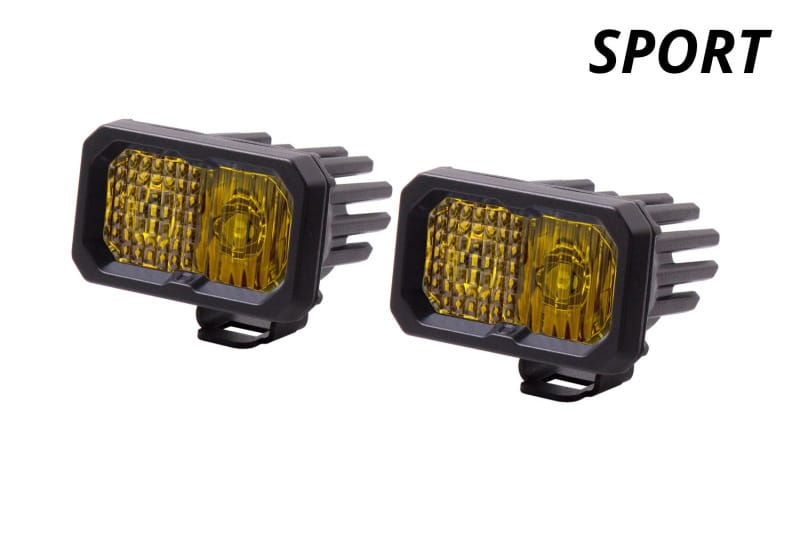 Diode Dynamics Stage Series 2 In LED Pod Sport - Yellow Combo Standard ABL (Pair) thumbnail 6