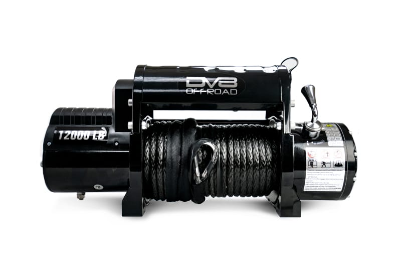 DV8 Offroad 12000 LB Winch w/ Synthetic Line & Wireless Remote - Black thumbnail 4