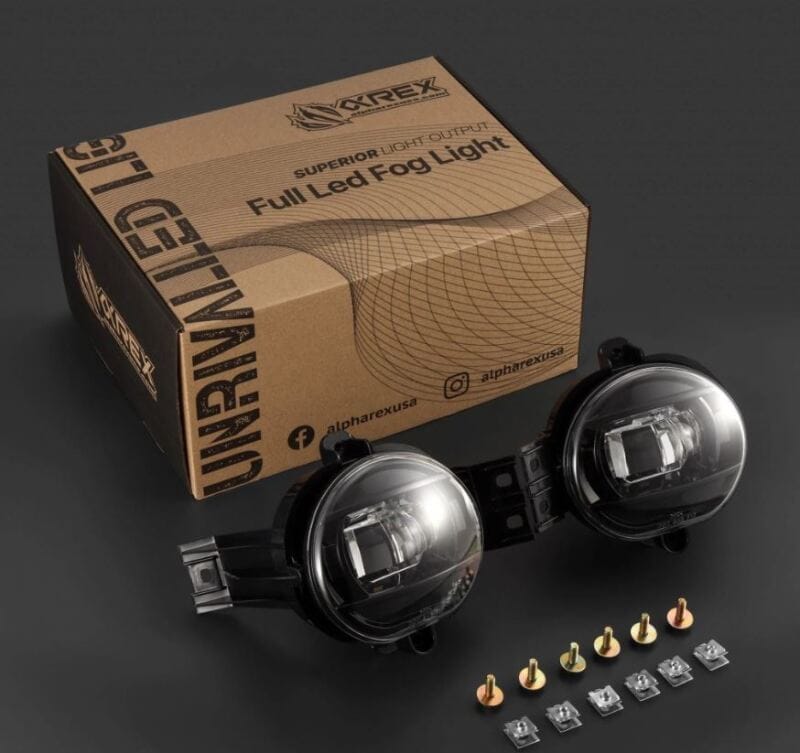 AlphaRex 02-08 Dodge Ram 1500/03-09 Ram 2500/3500 DoubleTap Dual Color LED Proj Fog Lights - Wt/Ambr thumbnail 2