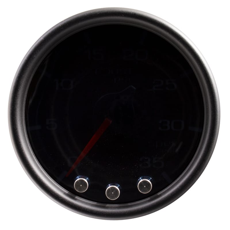 Autometer Spek-Pro Gauge Boost 2 1/16in 35psi Stepper Motor W/Peak & Warn Blacksmoke//Black thumbnail 2