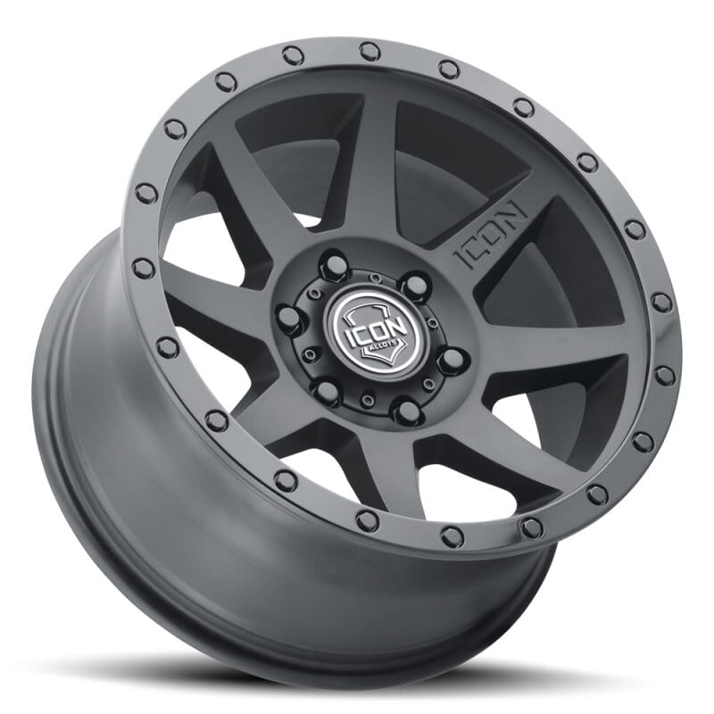 ICON Rebound 18x9 / 5x5in / -12mm / 4.5in BS Double Black Wheel thumbnail 4