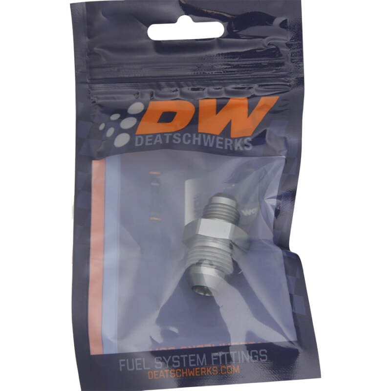 DeatschWerks 8AN Male Flare to 6AN Male Flare Reducer Straight Coupler thumbnail 2
