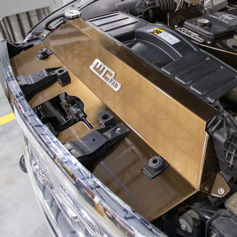 Wehrli 10-12 Cummins Fabricated Aluminum Radiator Cover - Bengal Grey thumbnail 3