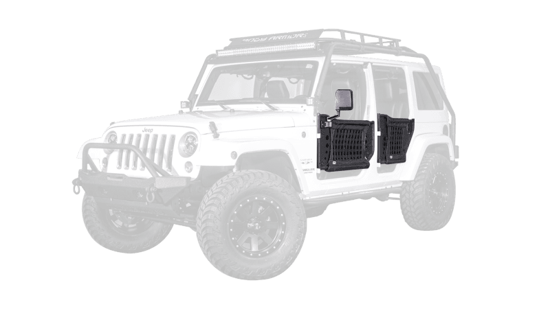Body Armor 4x4 07-18 Jeep Wrangler Gen 3 Trail Doors Front Pair thumbnail 5