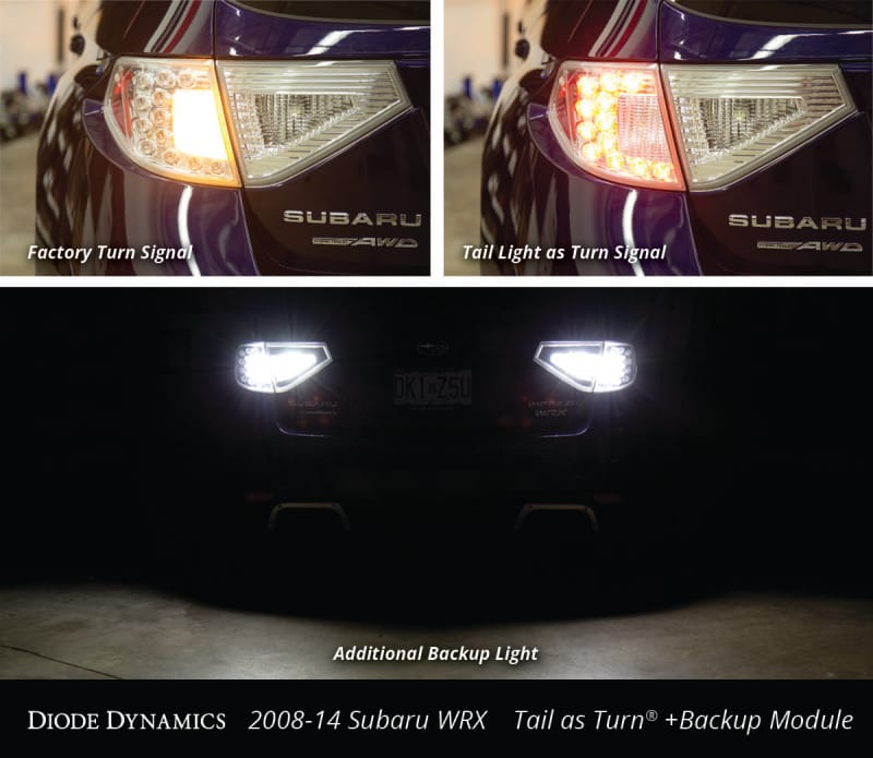 Diode Dynamics 08-14 Subaru WRX/STi Hatchback Tail as Turn +Backup Module (USDM) Stage 2 thumbnail 6