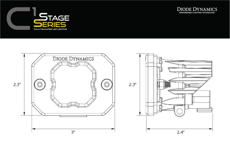 Diode Dynamics Stage Series Flush Mount Reverse Light Kit C2 Pro thumbnail 10