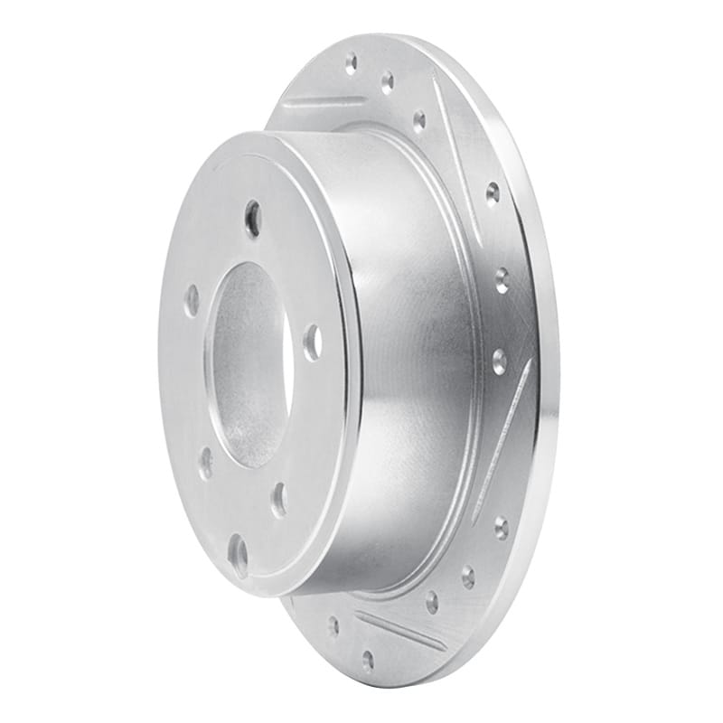 R1 07-17 Chrysler 200 Rear Right Drilled & Slotted Silver Brake Rotor thumbnail 2