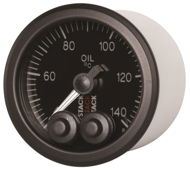 Autometer Stack 52mm 40-140 Deg C 1/8in NPTF Male Pro-Control Oil Temp Gauge - Black thumbnail 6