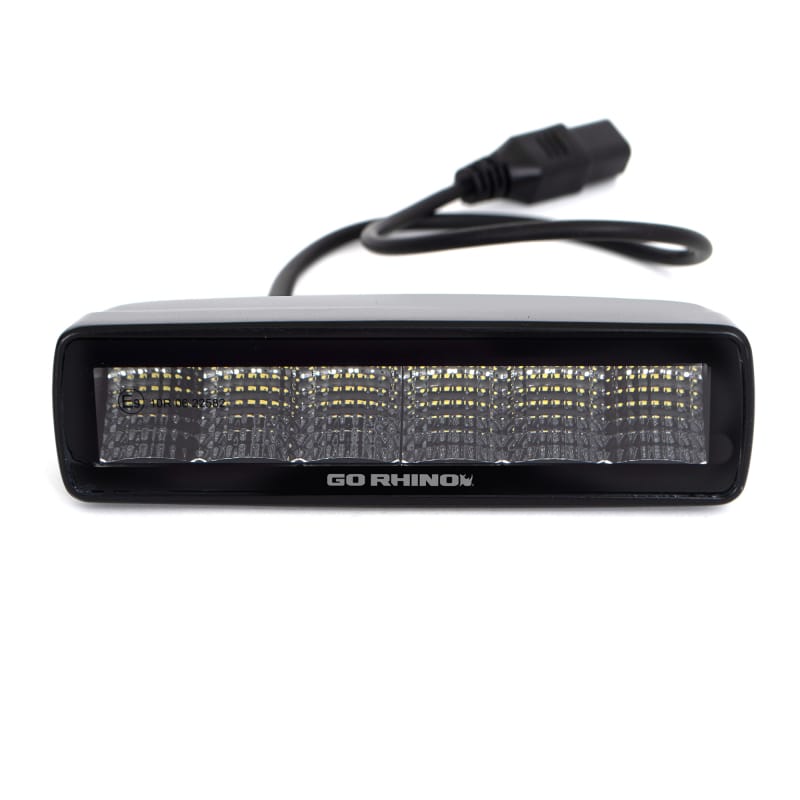 Go Rhino Xplor Blackout Series Sixline LED Flood Light Kit (Surface/Threaded Stud Mnt) - Blk (Pair) thumbnail 3