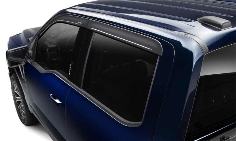 Husky Liners 09-18 Dodge RAM 1500 CC In-Channel Mount Ventvisor Low Profile (4pc) - Smoke