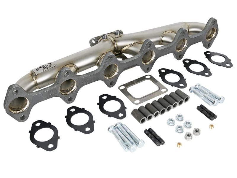 aFe Twisted Steel Header Turbo Manifold (T4) 98.5-02 Dodge Diesel Trucks L6 5.9L (td) thumbnail 2