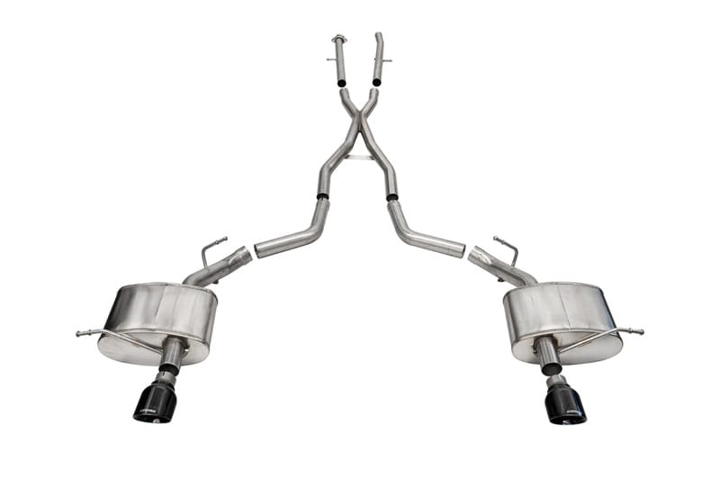 Corsa 2011-2025 Dodge Durango Xtreme 2.5in Cat-Back Dual Rear Exit w/ Single 4.5in Black PVD Tips
