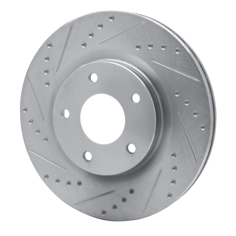 R1 07-25 Chrysler SEBRING Front Left Drilled & Slotted Silver Brake Rotor thumbnail 2